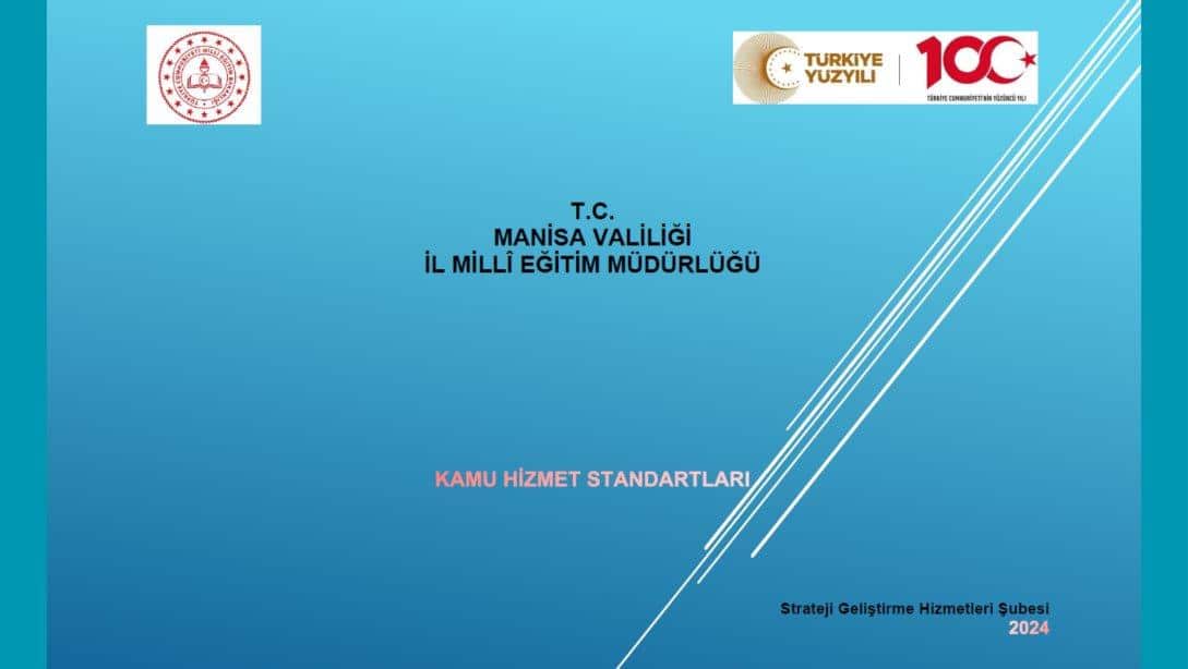 MANİSA MİLLÎ EĞİTİM MÜDÜRLÜĞÜ KAMU HİZMET STANDARTLARI TABLOSU 2024 