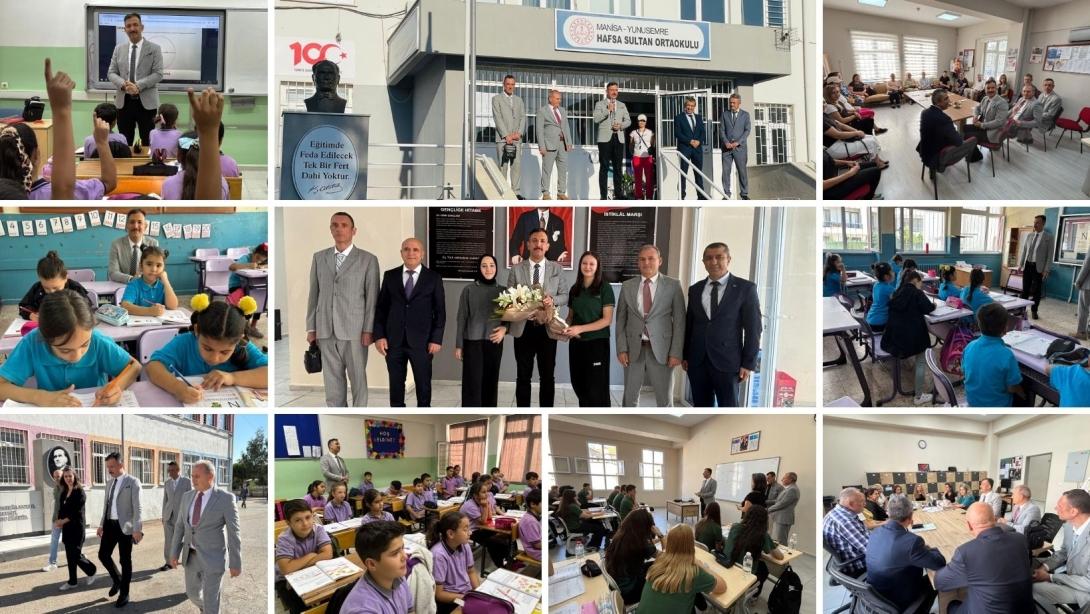 İL MİLLÎ EĞİTİM MÜDÜRÜMÜZ YUNUSEMRE İLÇEMİZE BİR DİZİ ZİYARET GERÇEKLEŞTİRDİ